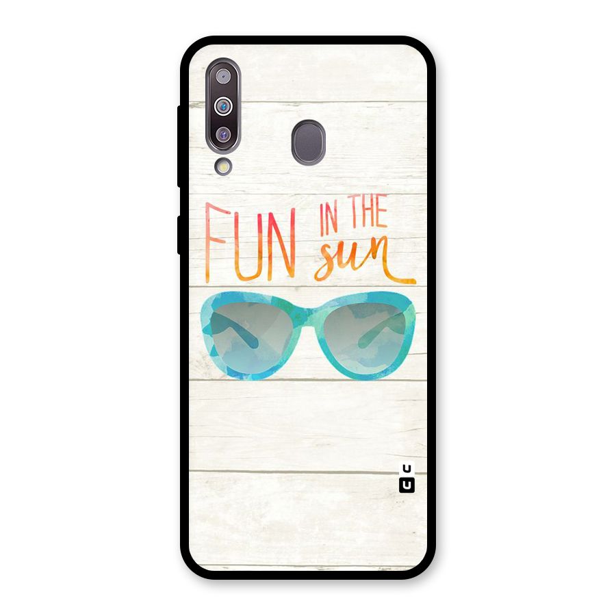 Sun Fun Glass Back Case for Galaxy M30