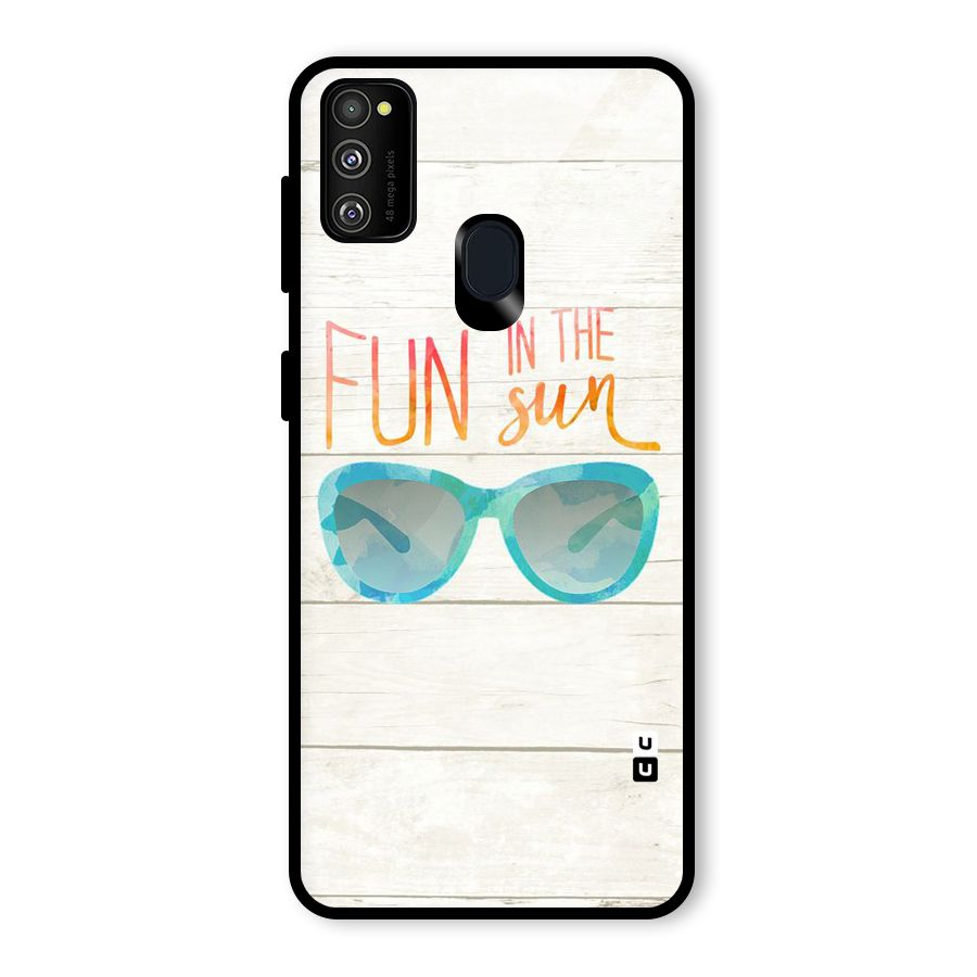 Sun Fun Glass Back Case for Galaxy M30s