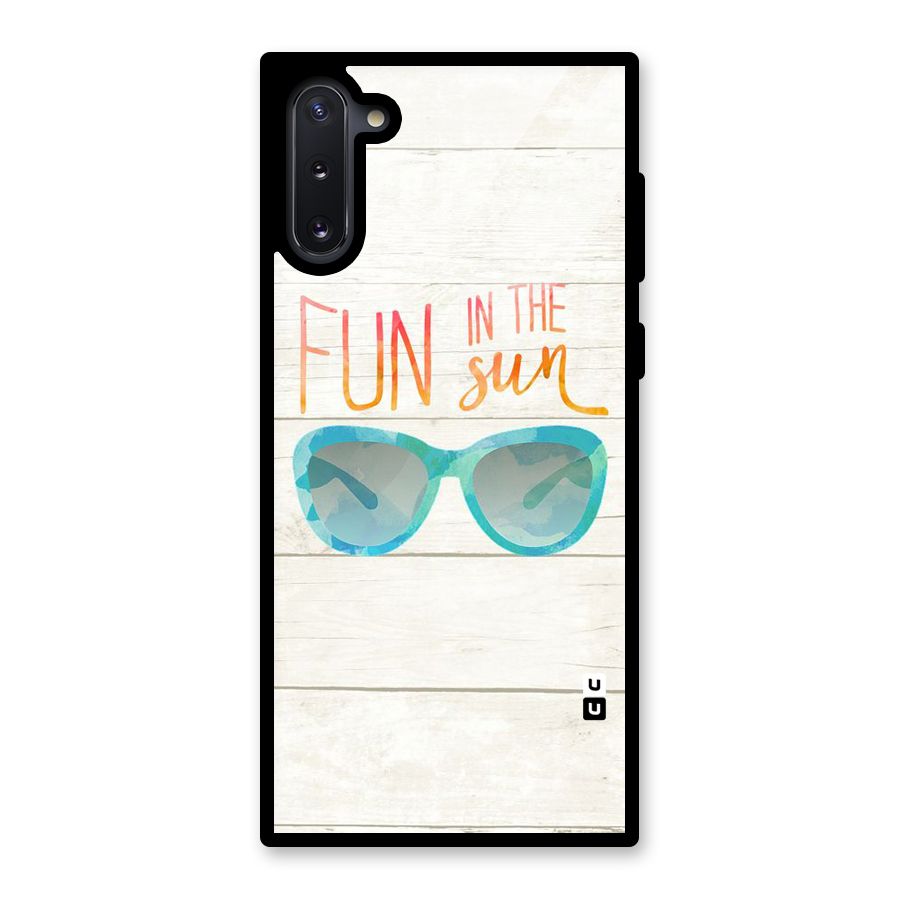 Sun Fun Glass Back Case for Galaxy Note 10