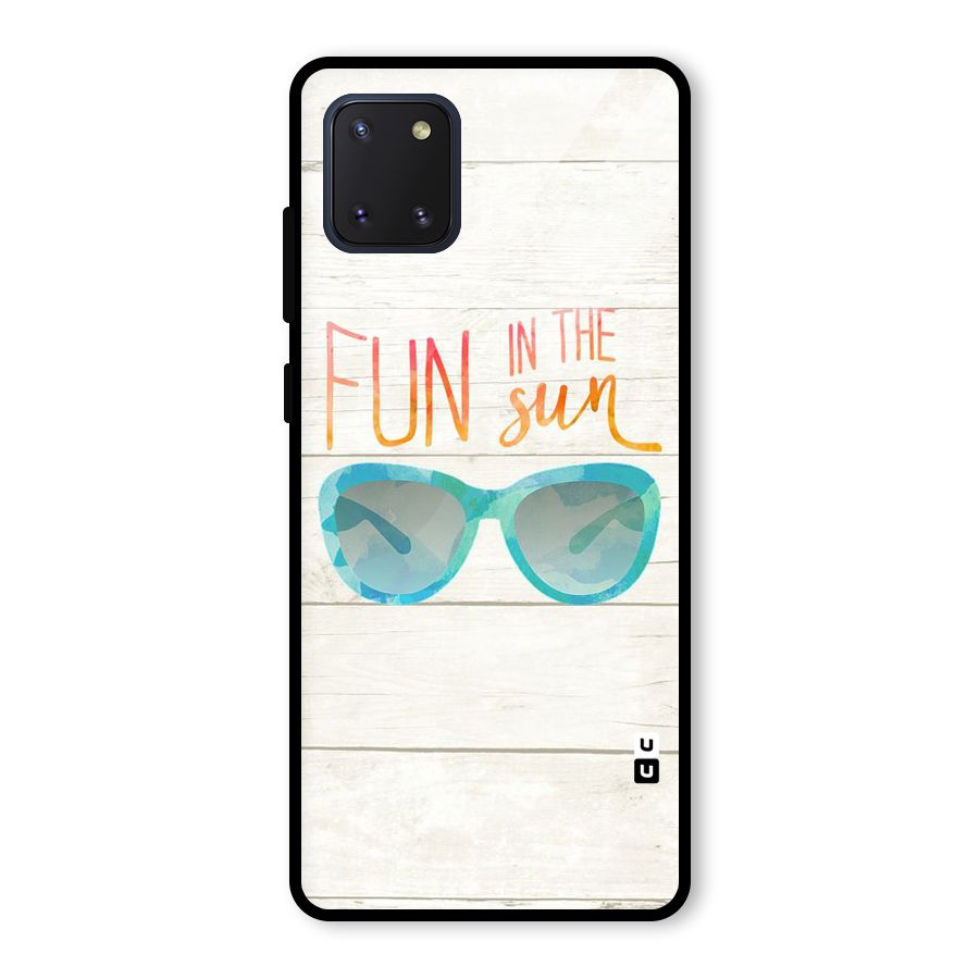 Sun Fun Glass Back Case for Galaxy Note 10 Lite