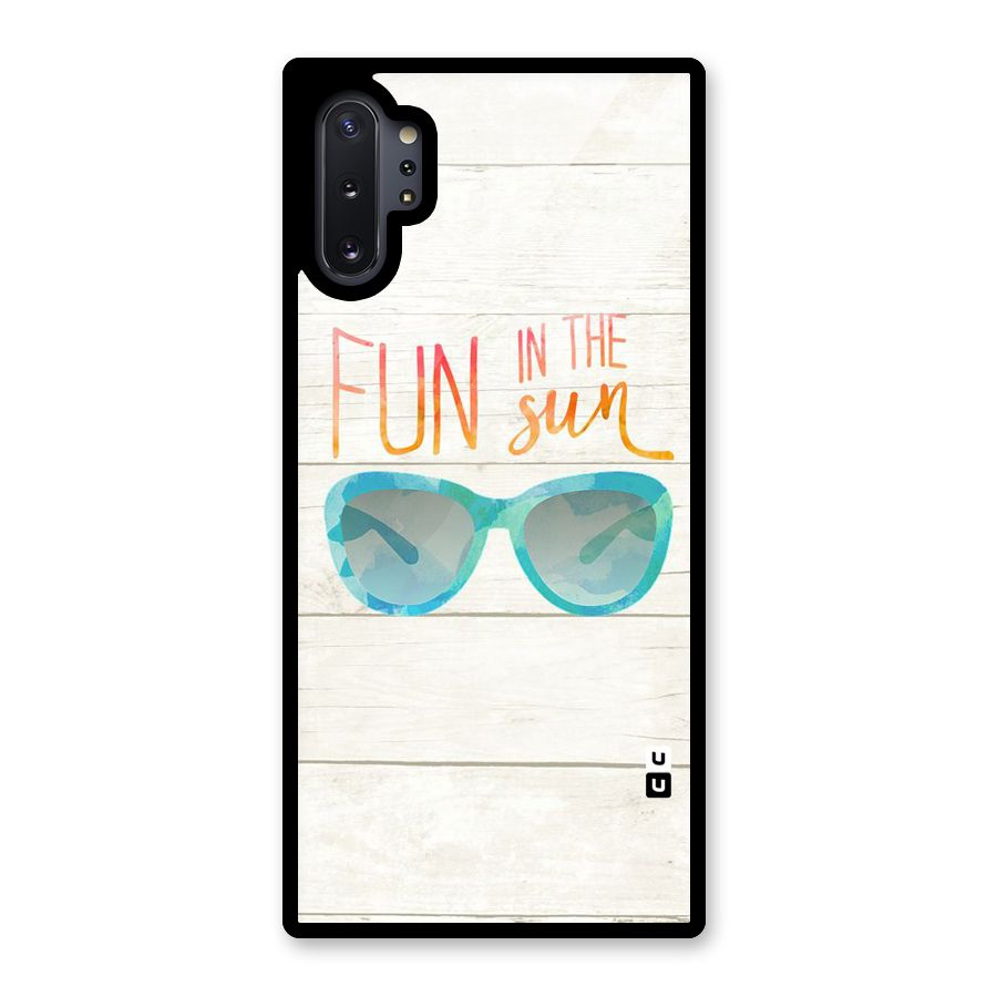 Sun Fun Glass Back Case for Galaxy Note 10 Plus