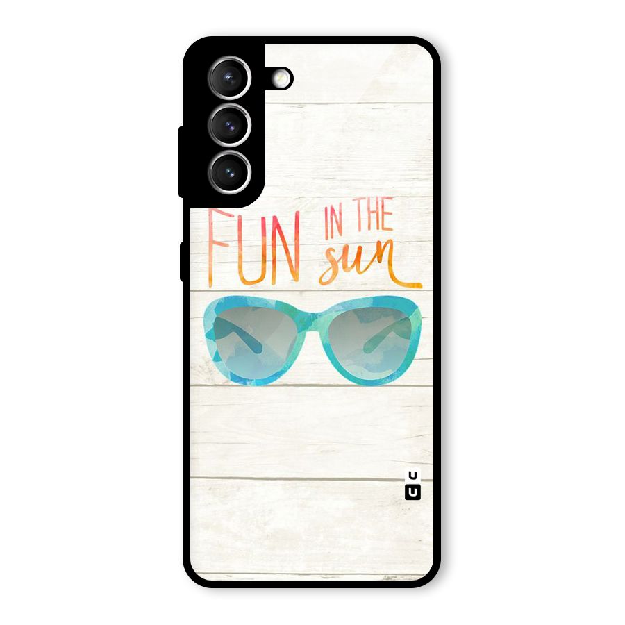 Sun Fun Glass Back Case for Galaxy S21 5G