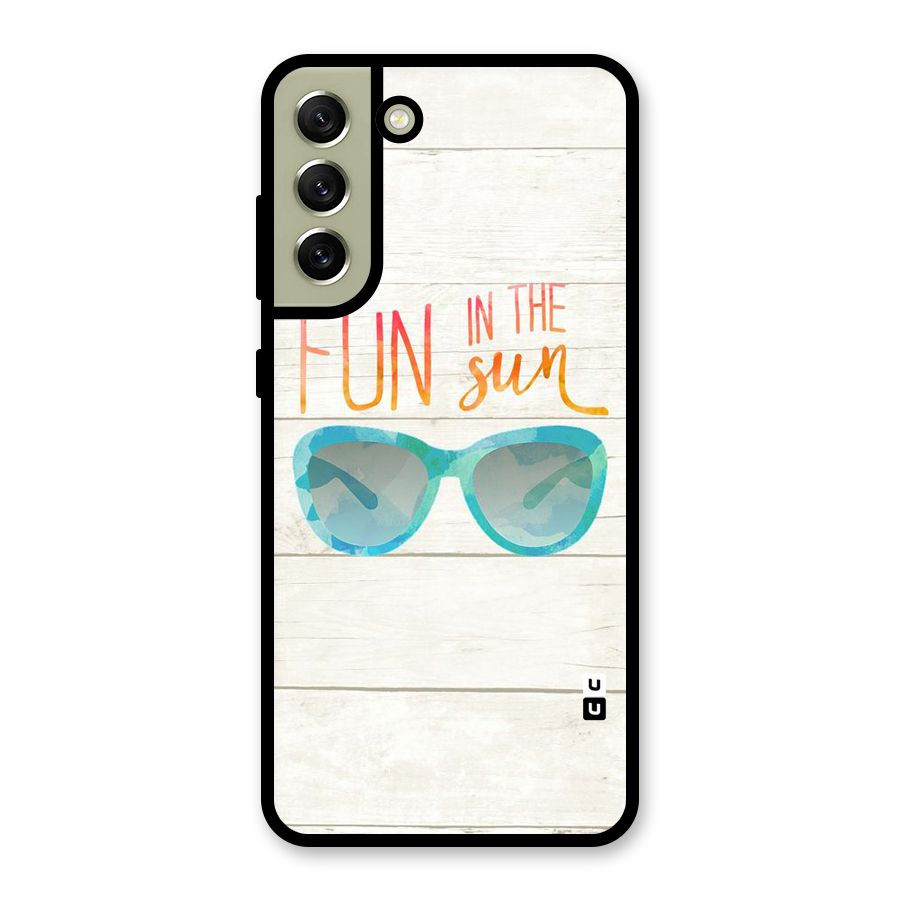 Sun Fun Glass Back Case for Galaxy S21 FE 5G