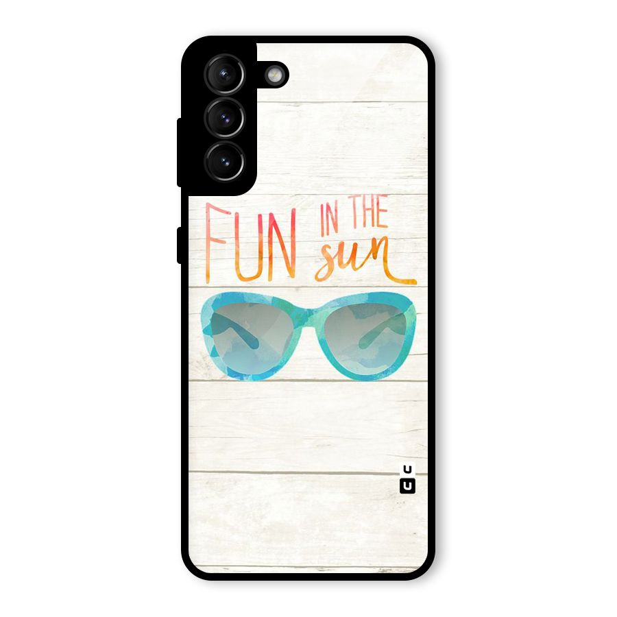Sun Fun Glass Back Case for Galaxy S21 Plus