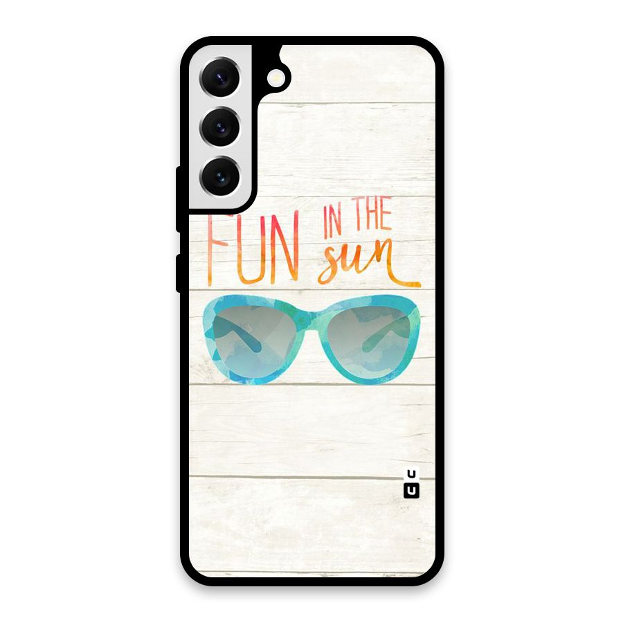 Sun Fun Glass Back Case for Galaxy S22 Plus 5G