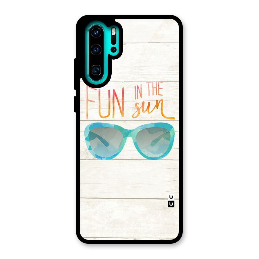 Sun Fun Glass Back Case for Huawei P30 Pro
