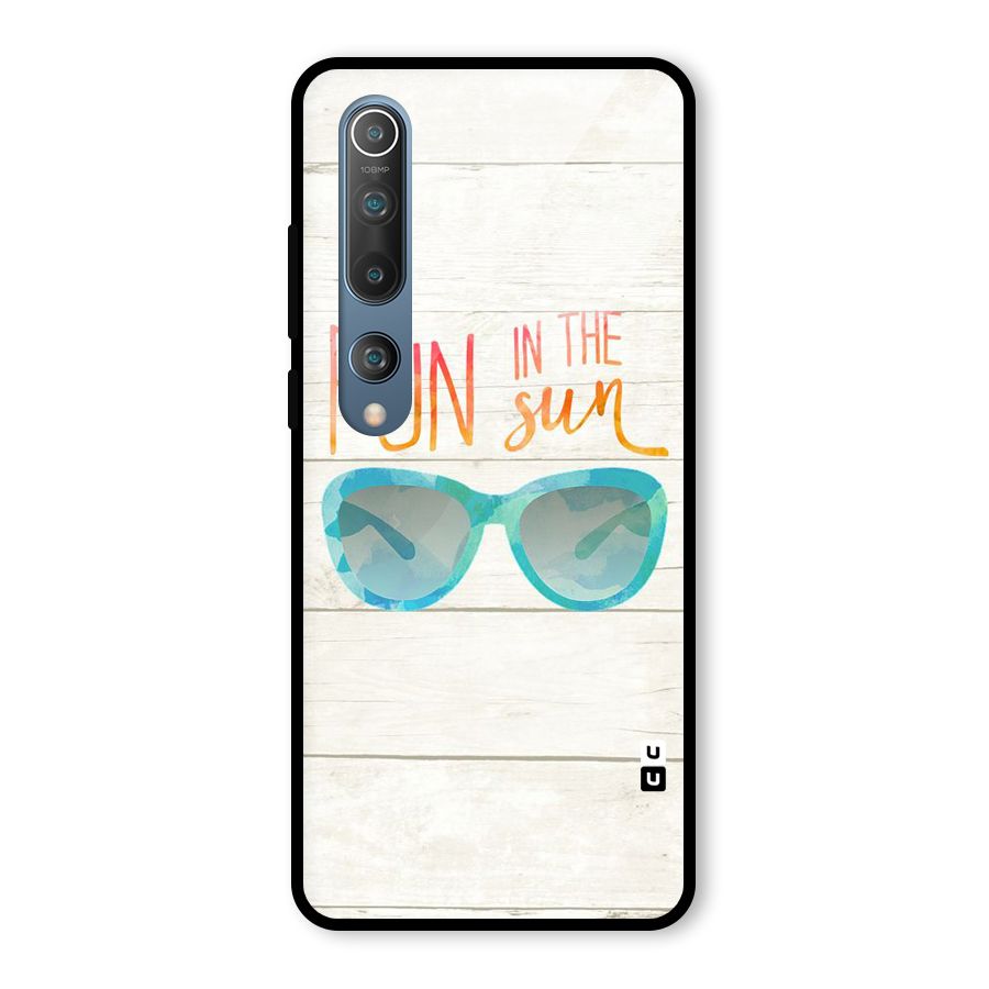 Sun Fun Glass Back Case for Mi 10