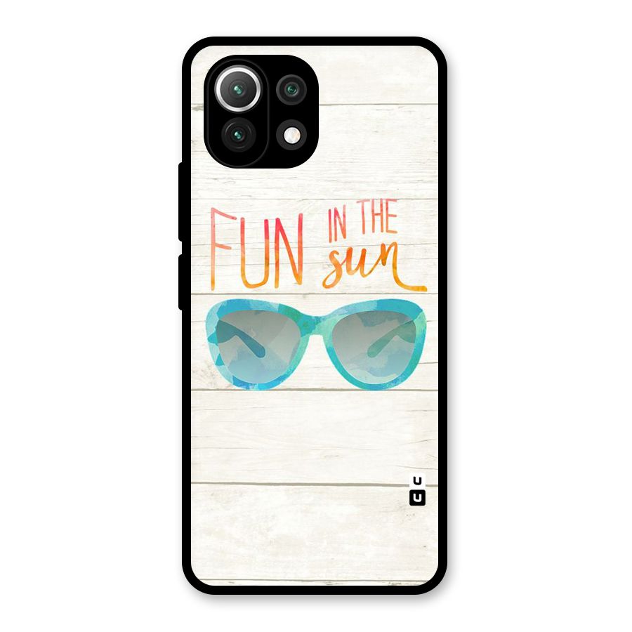 Sun Fun Glass Back Case for Mi 11 Lite