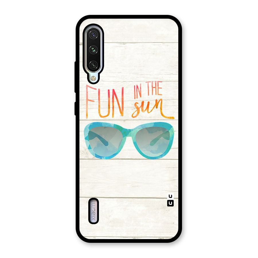 Sun Fun Glass Back Case for Mi A3