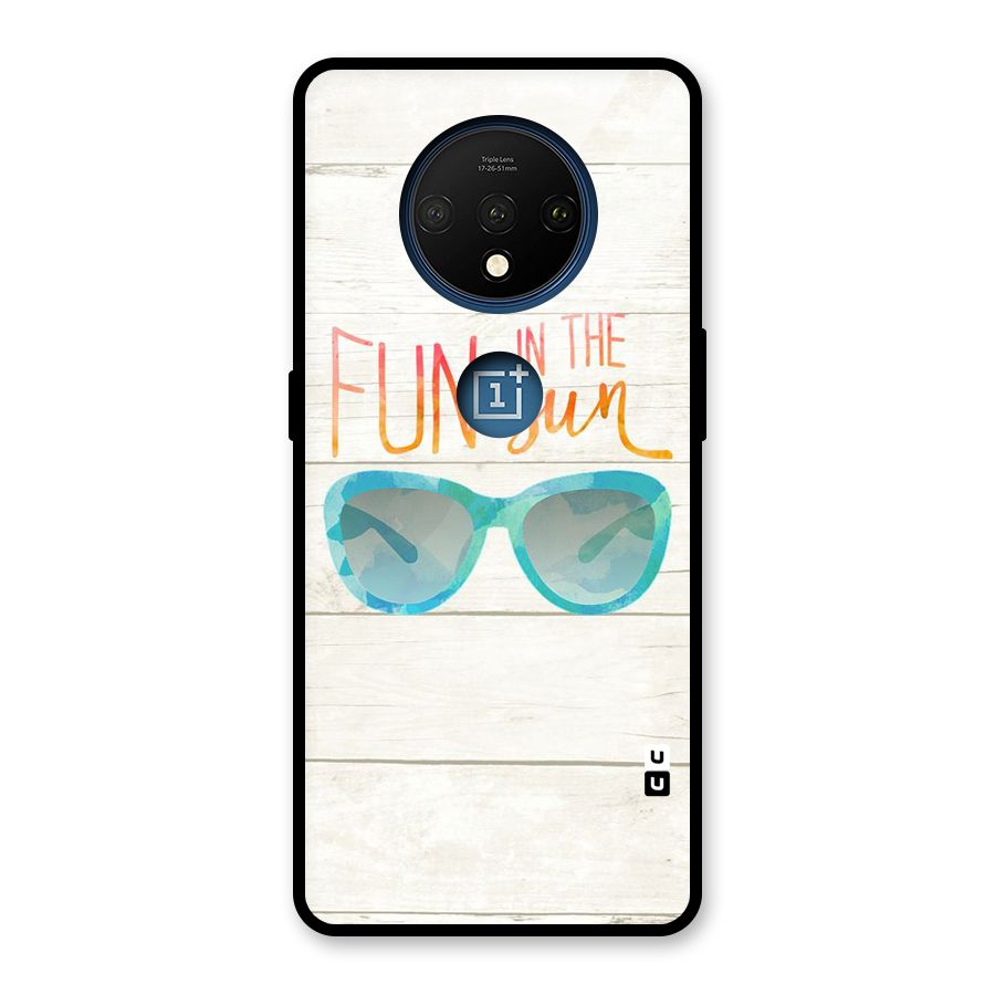 Sun Fun Glass Back Case for OnePlus 7T