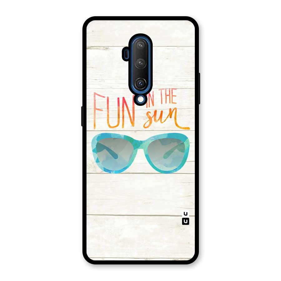 Sun Fun Glass Back Case for OnePlus 7T Pro