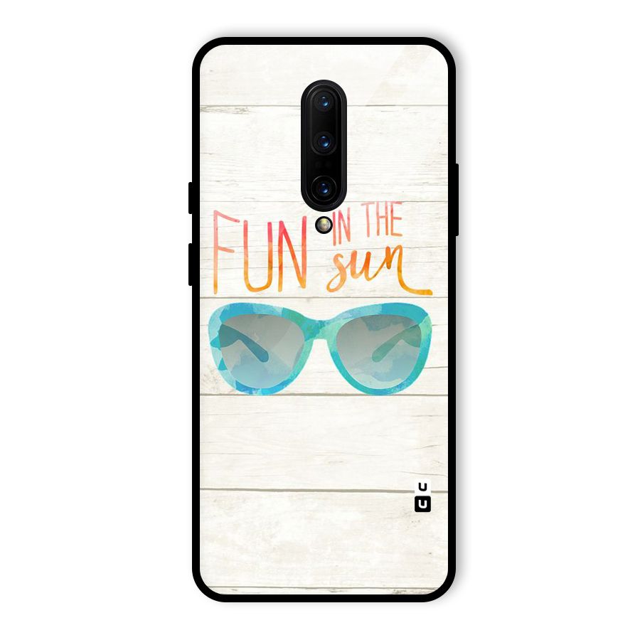 Sun Fun Glass Back Case for OnePlus 7 Pro