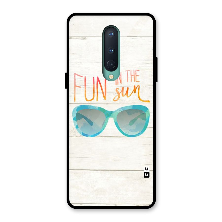 Sun Fun Glass Back Case for OnePlus 8