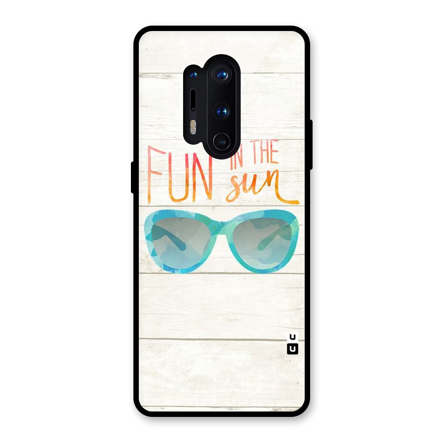 Sun Fun Glass Back Case for OnePlus 8 Pro