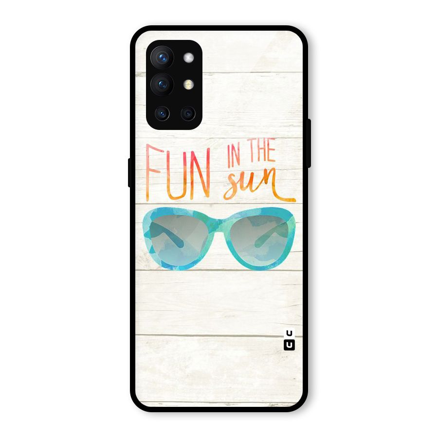 Sun Fun Glass Back Case for OnePlus 9R