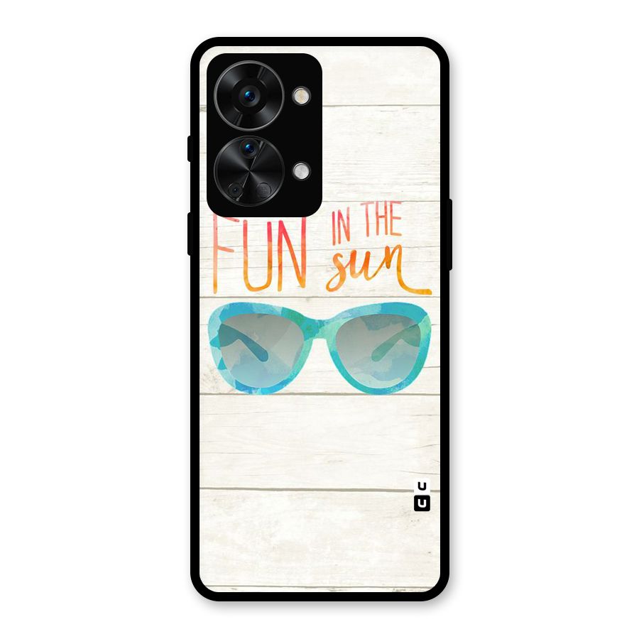Sun Fun Glass Back Case for OnePlus Nord 2T