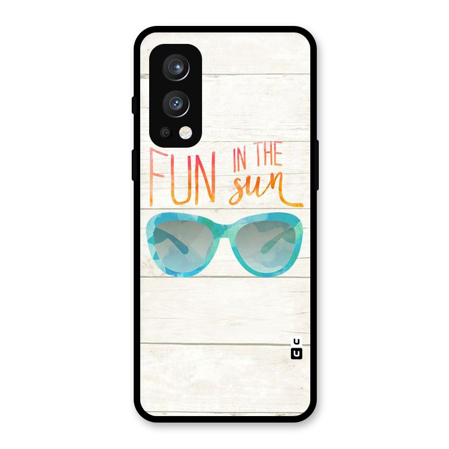 Sun Fun Glass Back Case for OnePlus Nord 2 5G