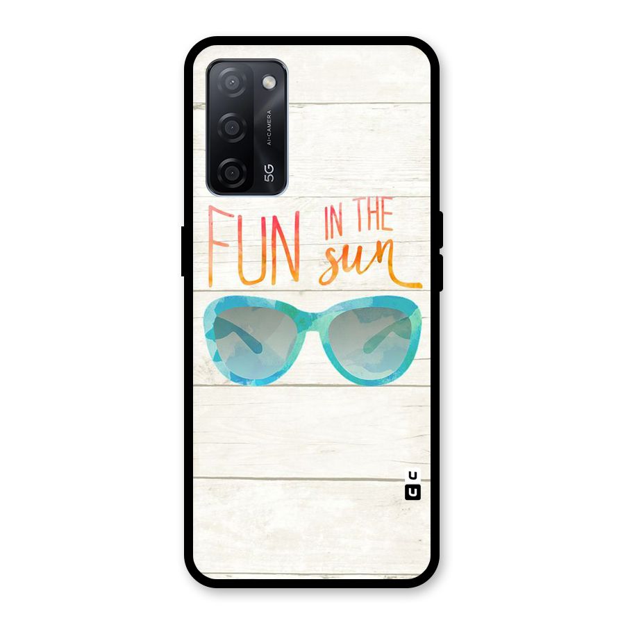 Sun Fun Glass Back Case for Oppo A53s 5G