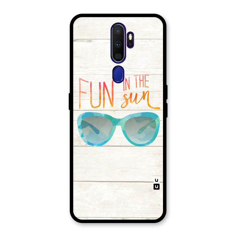 Sun Fun Glass Back Case for Oppo A9 (2020)