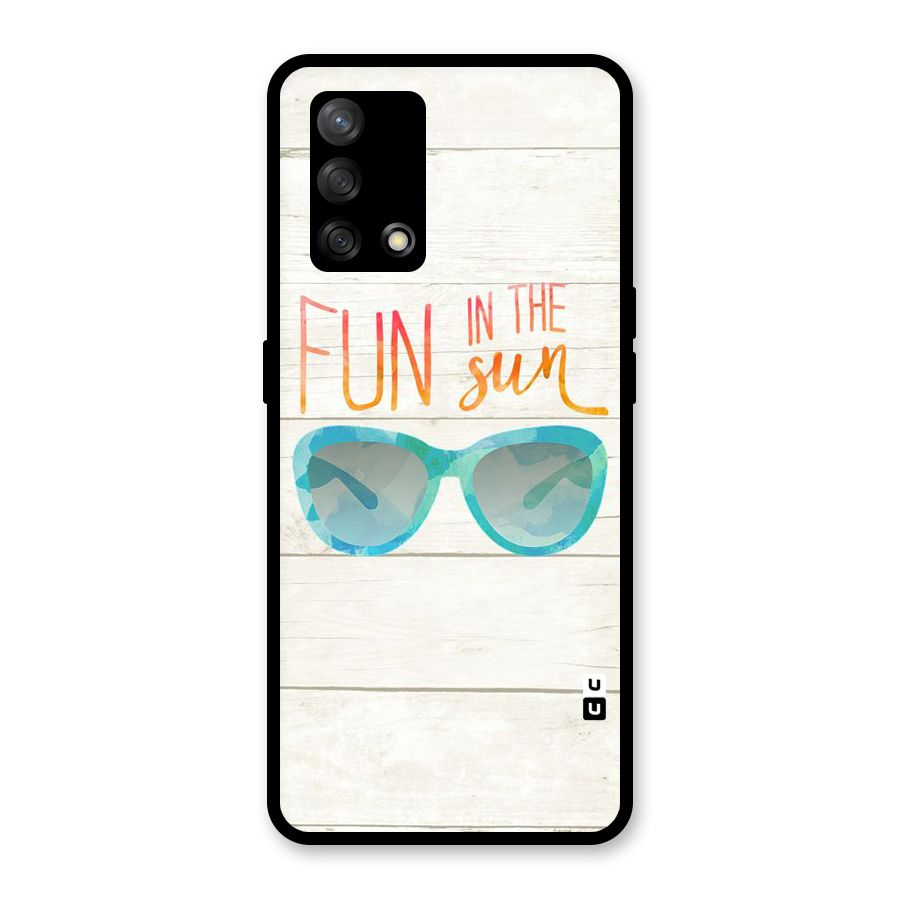 Sun Fun Glass Back Case for Oppo F19