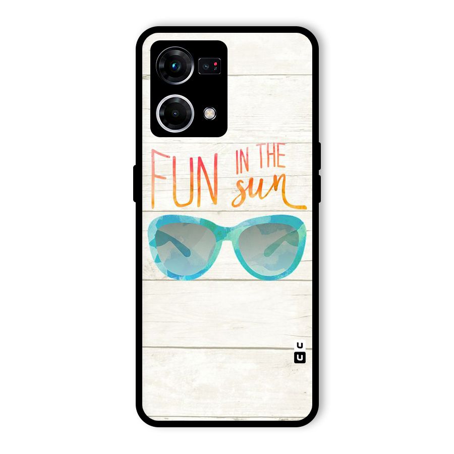 Sun Fun Glass Back Case for Oppo F21s Pro 4G