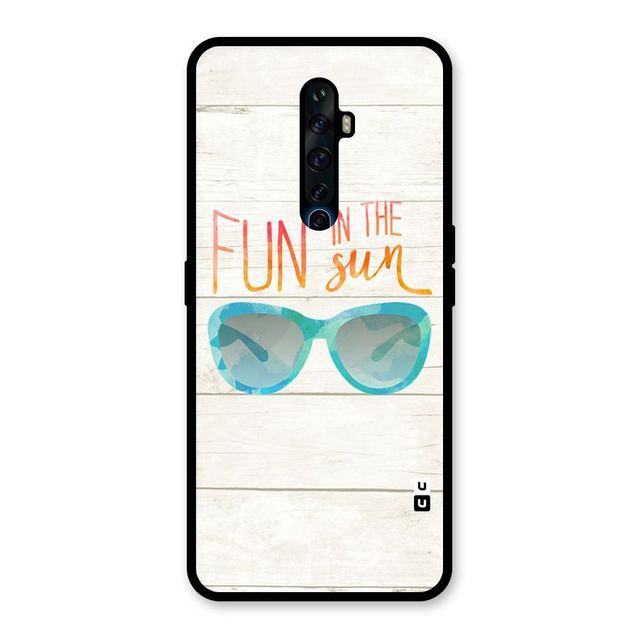 Sun Fun Glass Back Case for Oppo Reno2 F