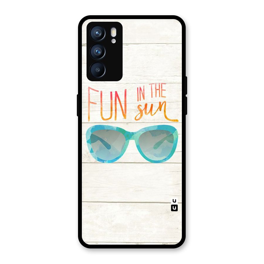 Sun Fun Glass Back Case for Oppo Reno6 5G