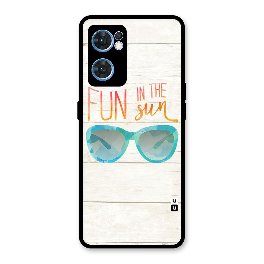 Sun Fun Glass Back Case for Oppo Reno7 5G