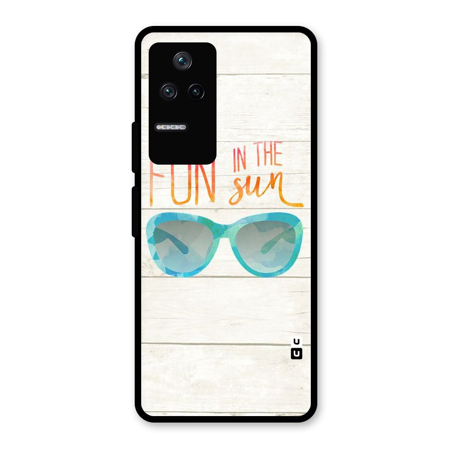 Sun Fun Glass Back Case for Poco F4 5G