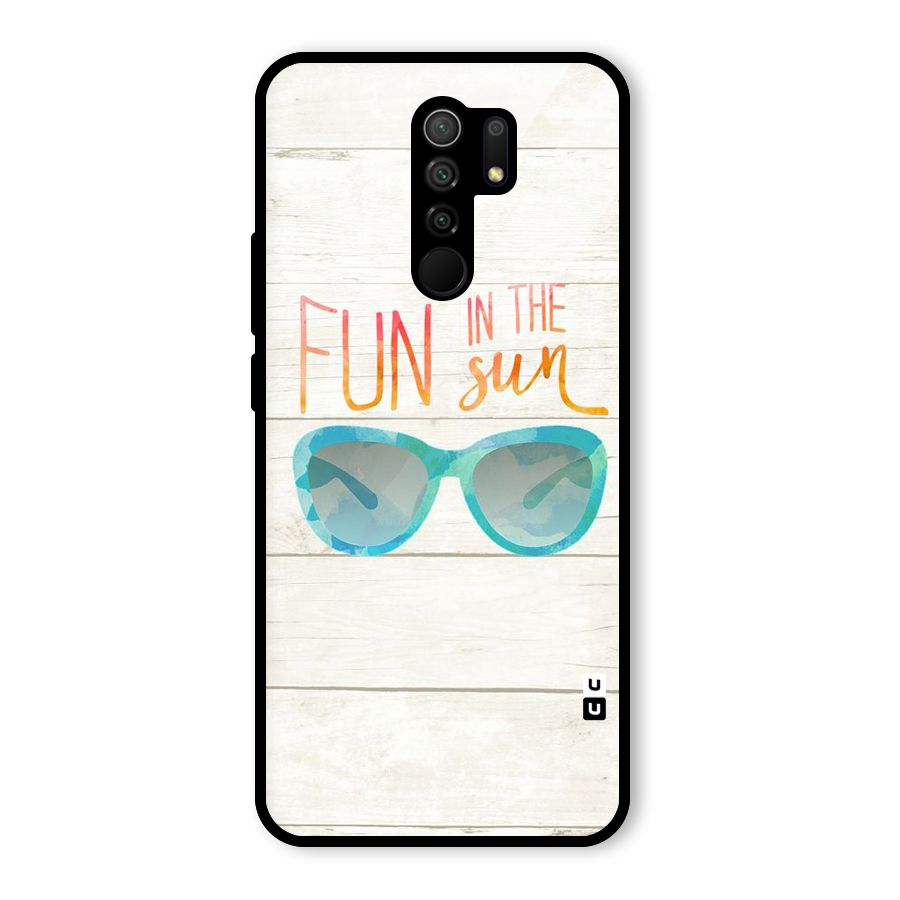 Sun Fun Glass Back Case for Poco M2