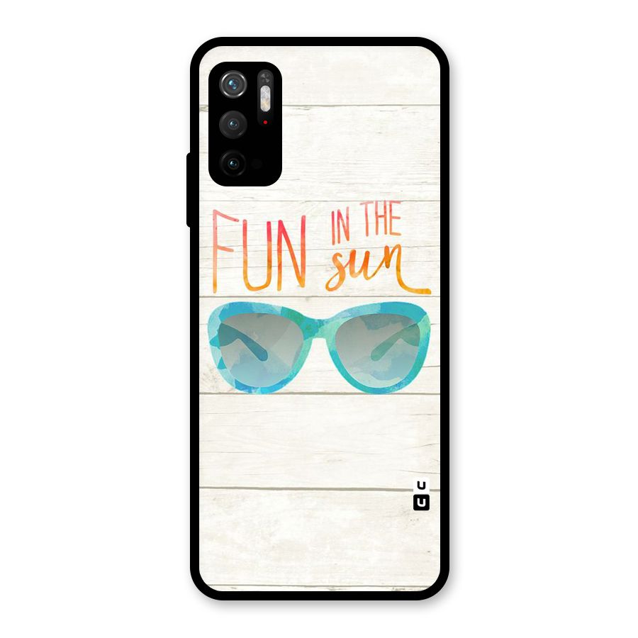 Sun Fun Glass Back Case for Poco M3 Pro 5G