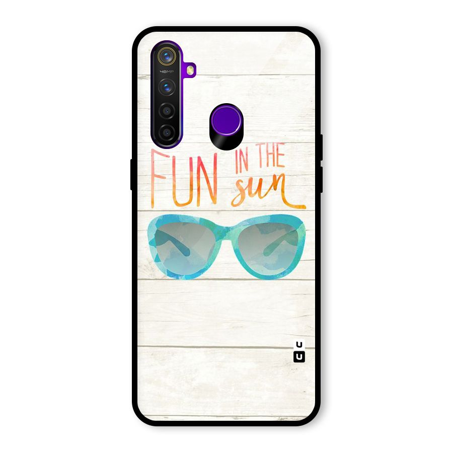 Sun Fun Glass Back Case for Realme 5 Pro