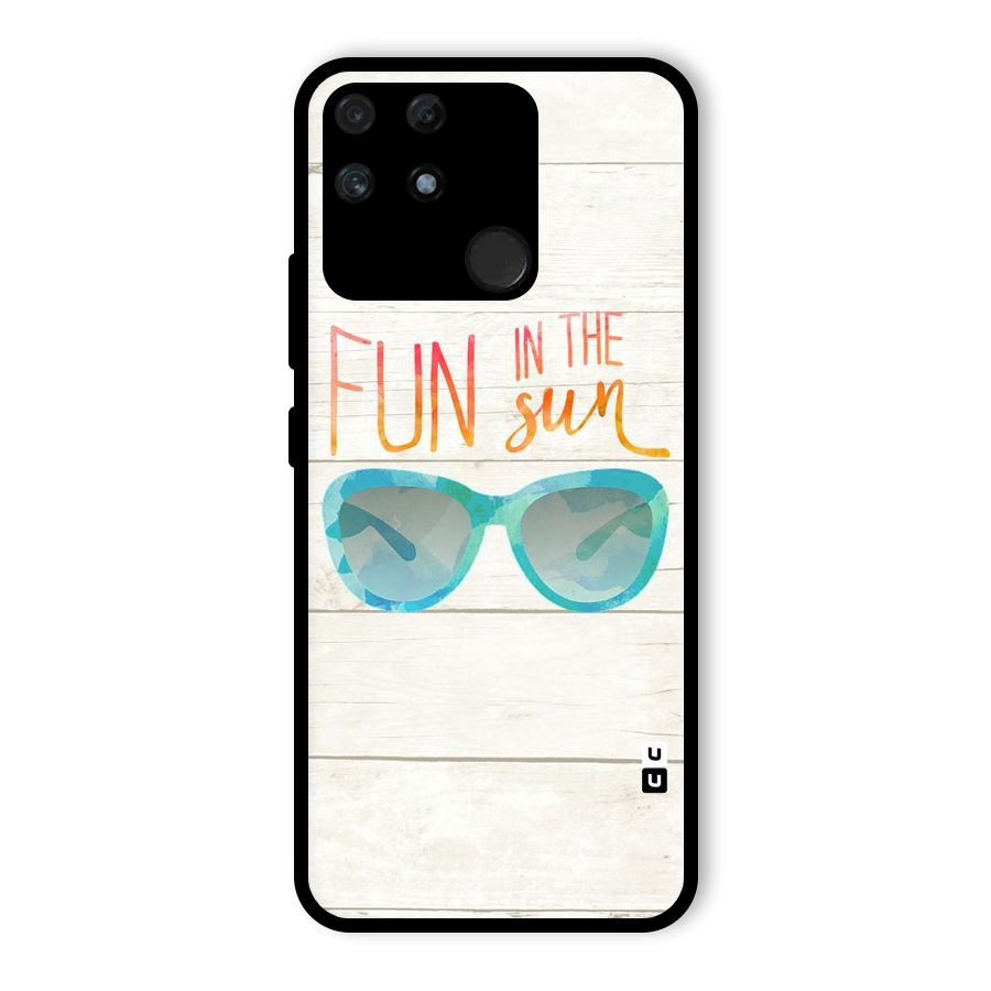 Sun Fun Glass Back Case for Realme Narzo 50A