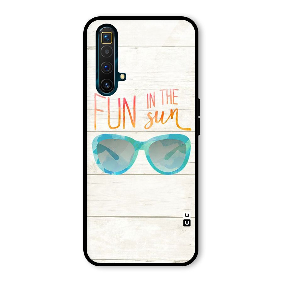 Sun Fun Glass Back Case for Realme X3
