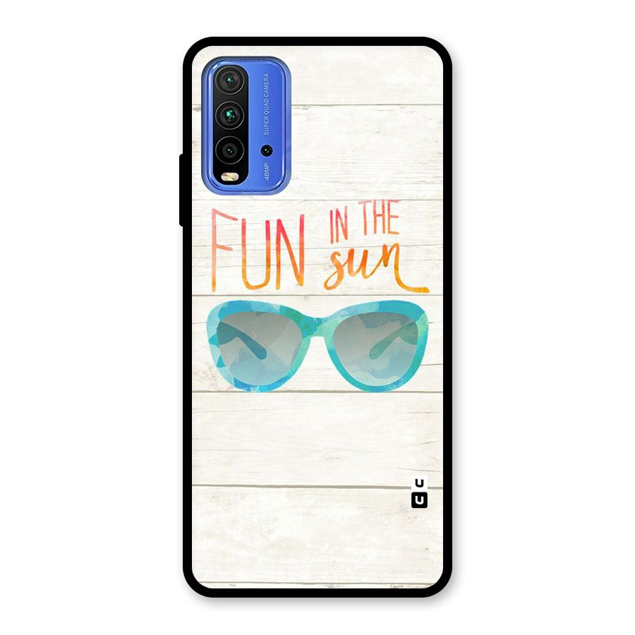 Sun Fun Glass Back Case for Redmi 9 Power