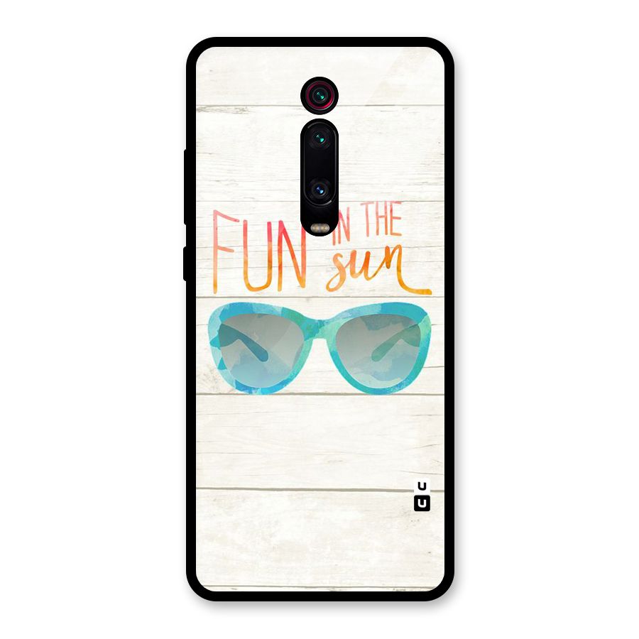 Sun Fun Glass Back Case for Redmi K20 Pro