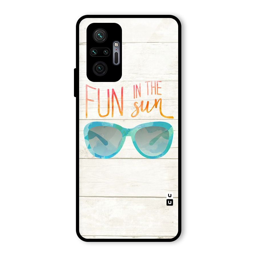 Sun Fun Glass Back Case for Redmi Note 10 Pro Max