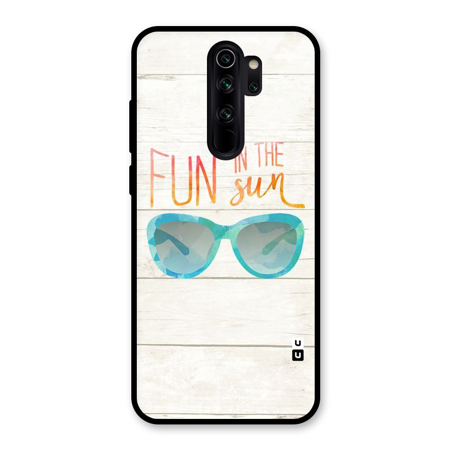 Sun Fun Glass Back Case for Redmi Note 8 Pro