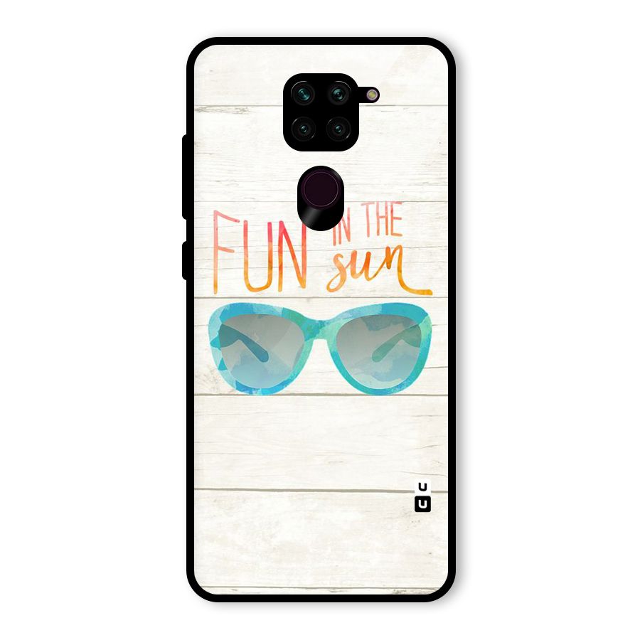 Sun Fun Glass Back Case for Redmi Note 9
