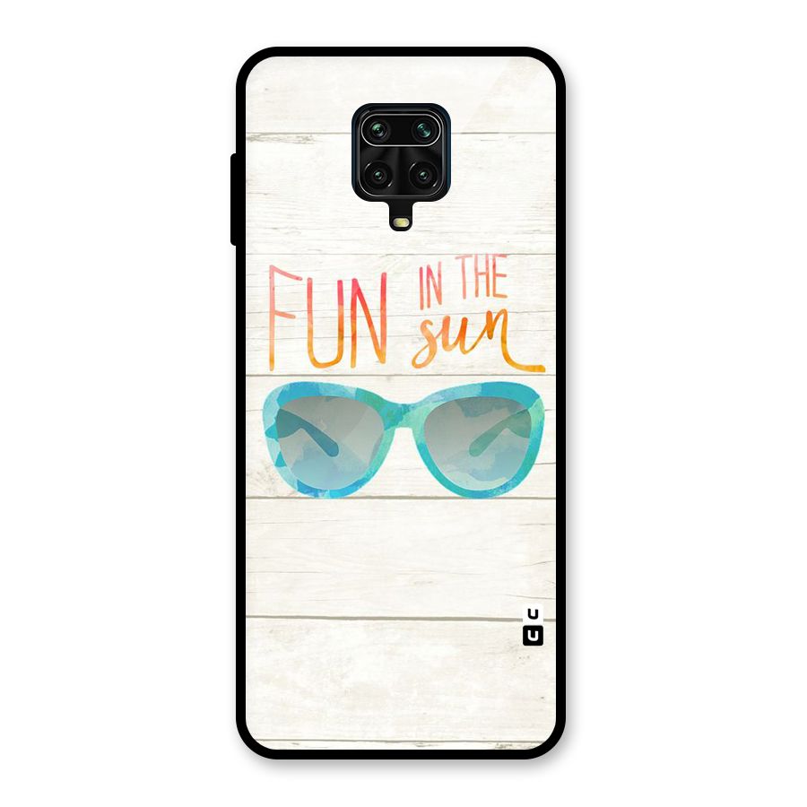 Sun Fun Glass Back Case for Redmi Note 9 Pro Max