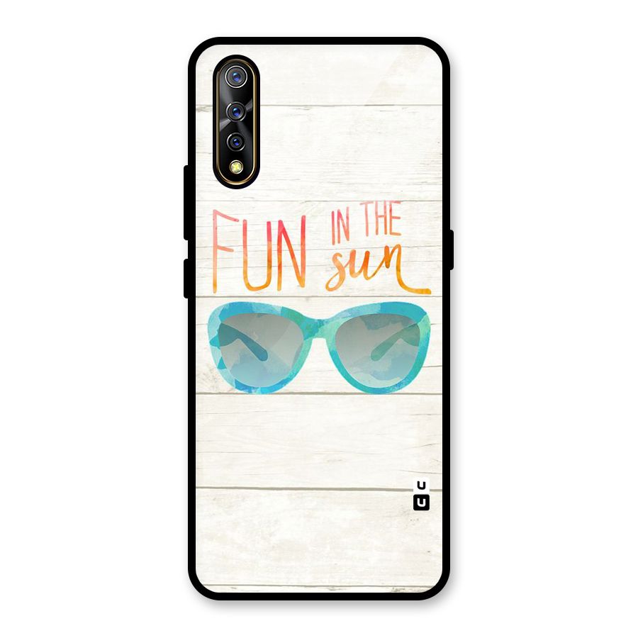 Sun Fun Glass Back Case for Vivo S1