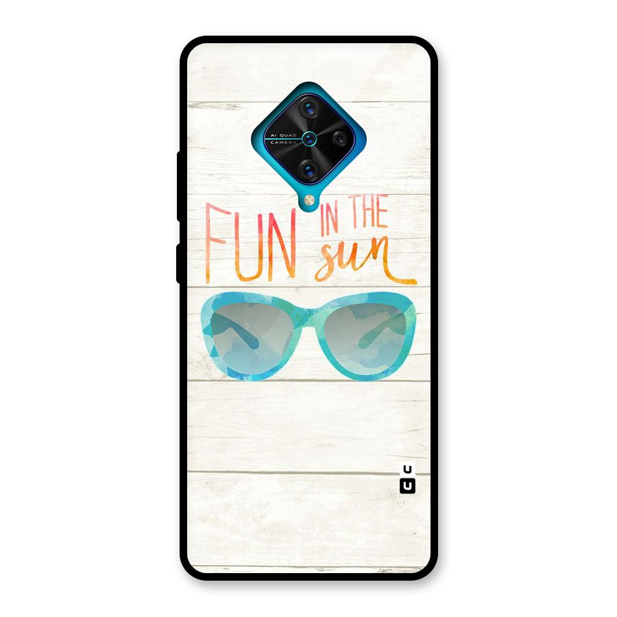 Sun Fun Glass Back Case for Vivo S1 Pro