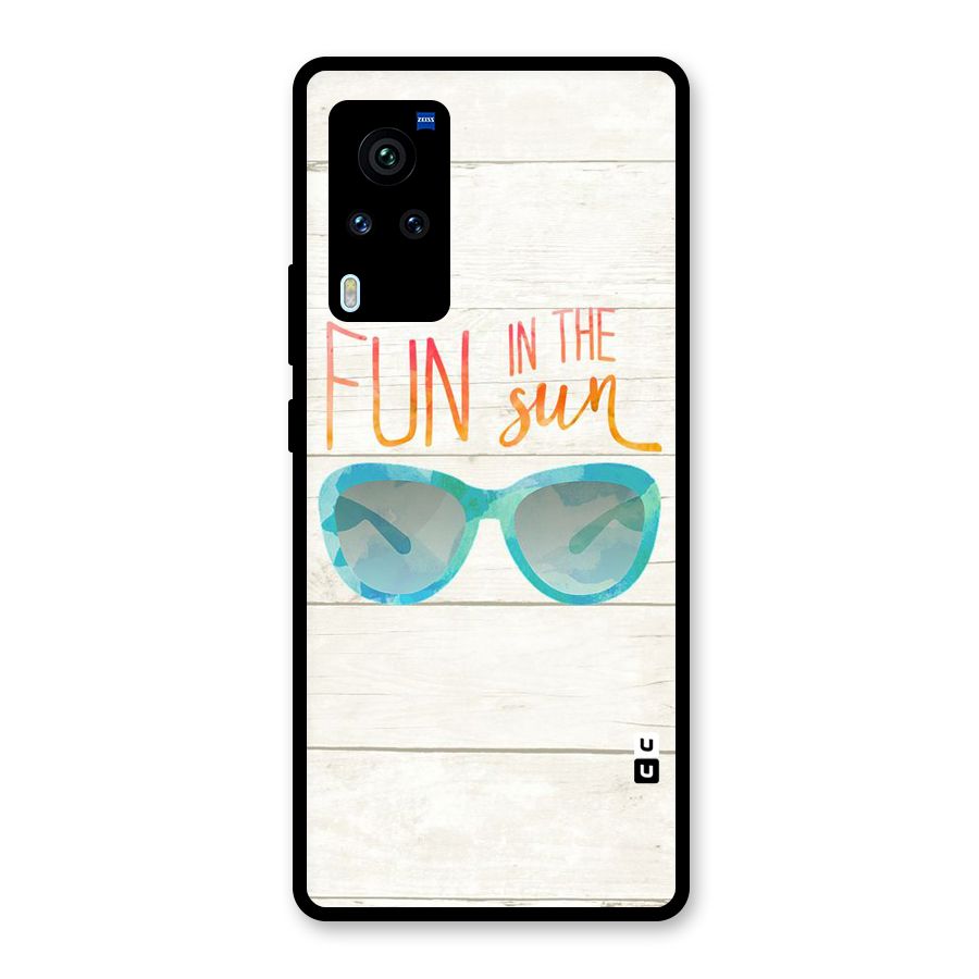 Sun Fun Glass Back Case for Vivo X60 Pro