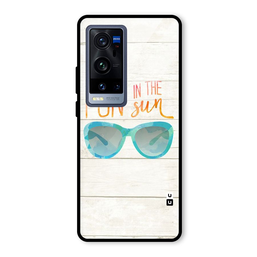 Sun Fun Glass Back Case for Vivo X60 Pro Plus
