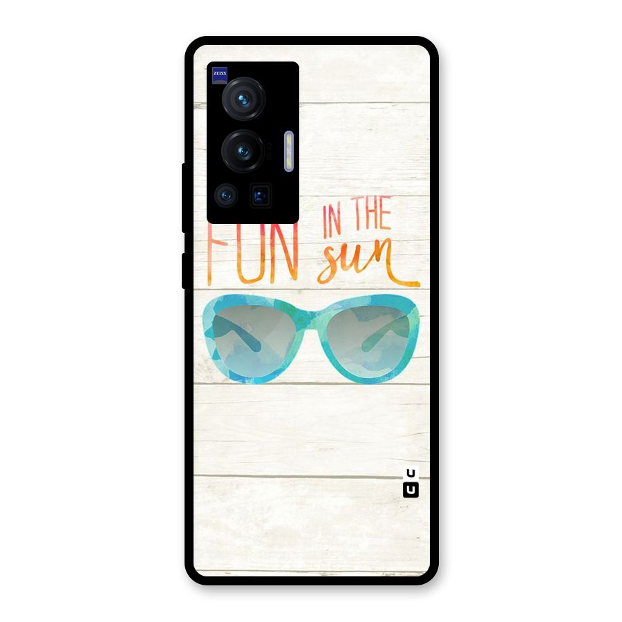 Sun Fun Glass Back Case for Vivo X70 Pro