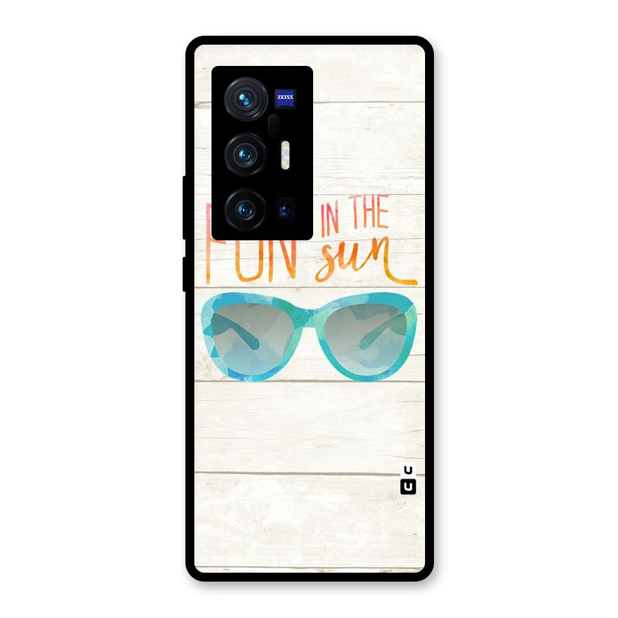 Sun Fun Glass Back Case for Vivo X70 Pro Plus