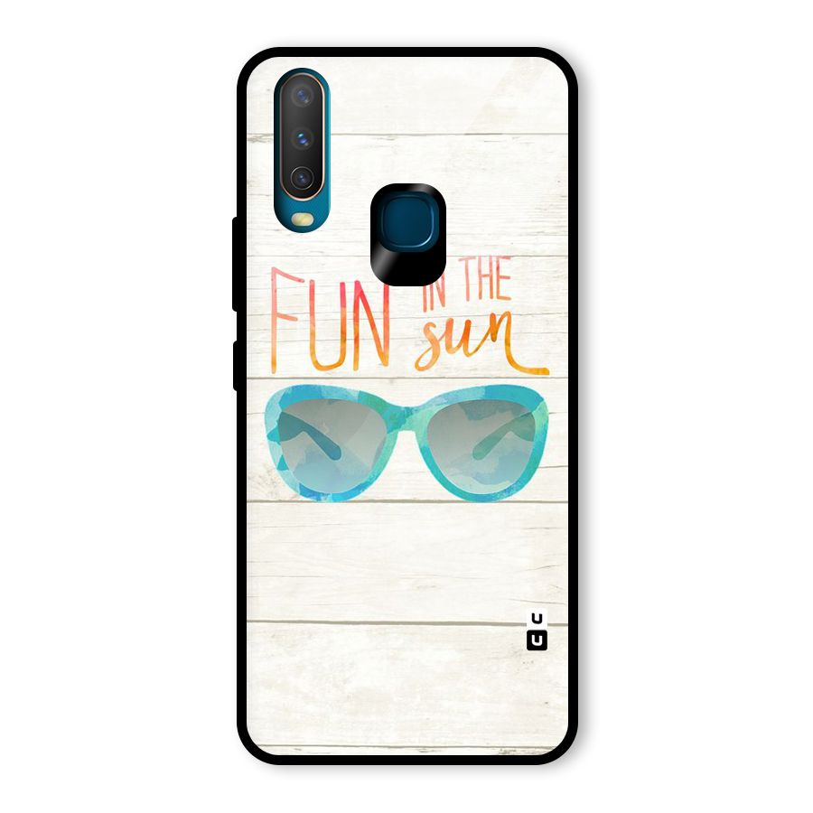 Sun Fun Glass Back Case for Vivo Y17