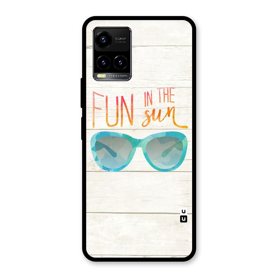 Sun Fun Glass Back Case for Vivo Y21T