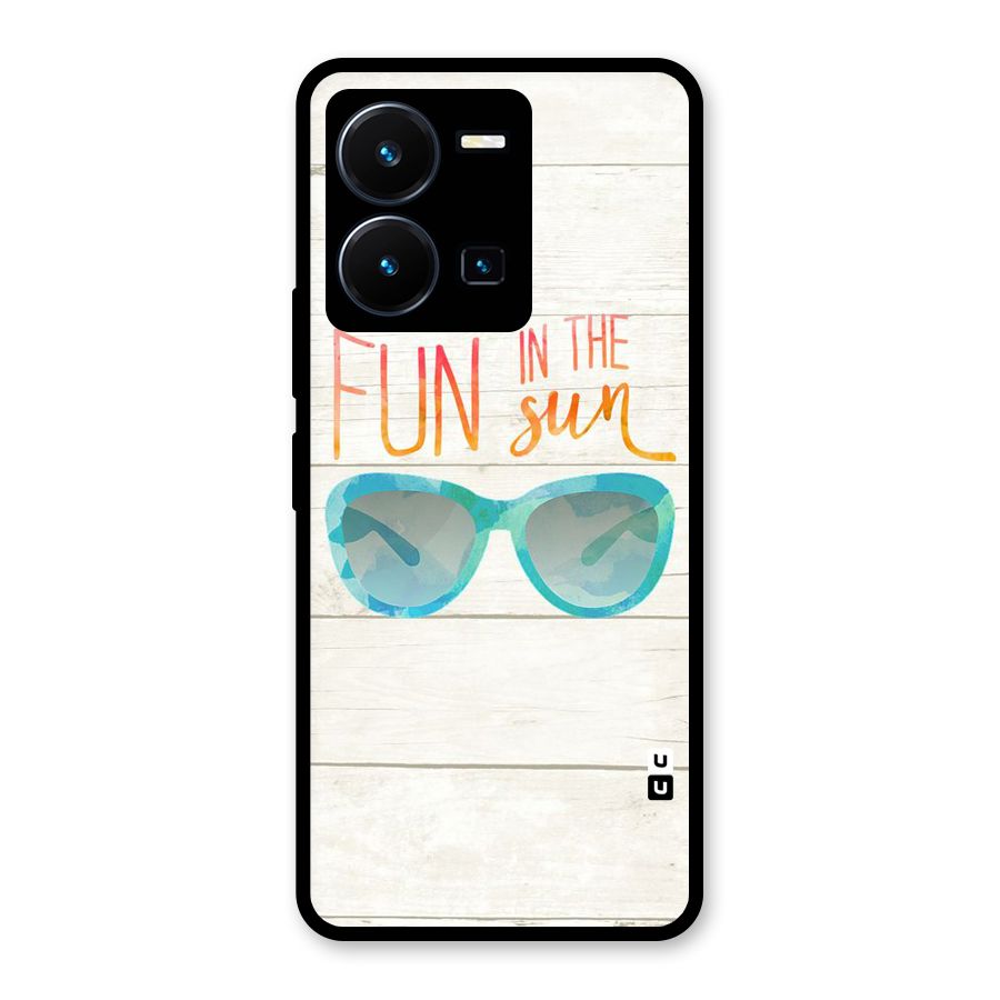 Sun Fun Glass Back Case for Vivo Y35