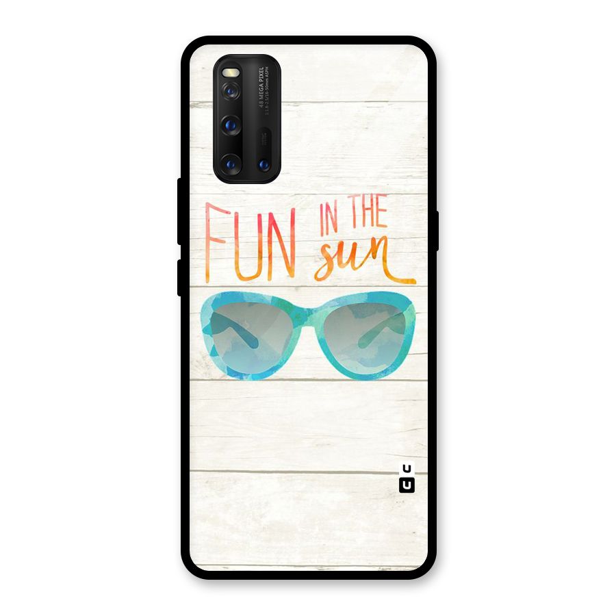 Sun Fun Glass Back Case for Vivo iQOO 3